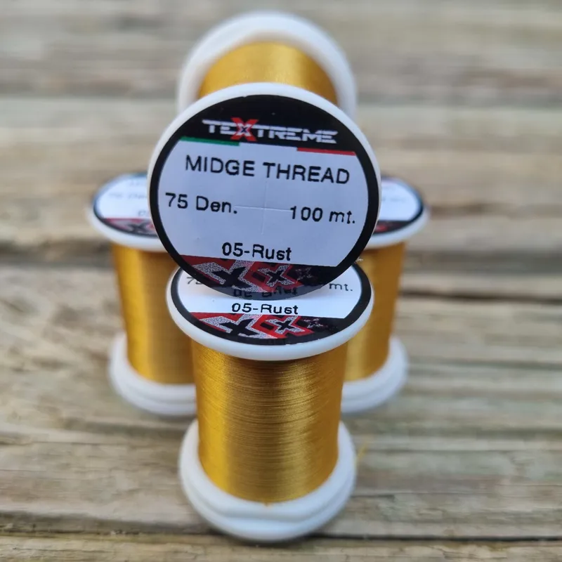 TEXTREME Midge Tying Thread 75dn in 05-Rust